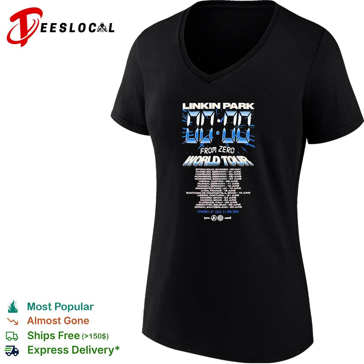 Linkin Park From Zero World Tour X Deus Ex Machina 2026 For Download Festival Zero Time shirt