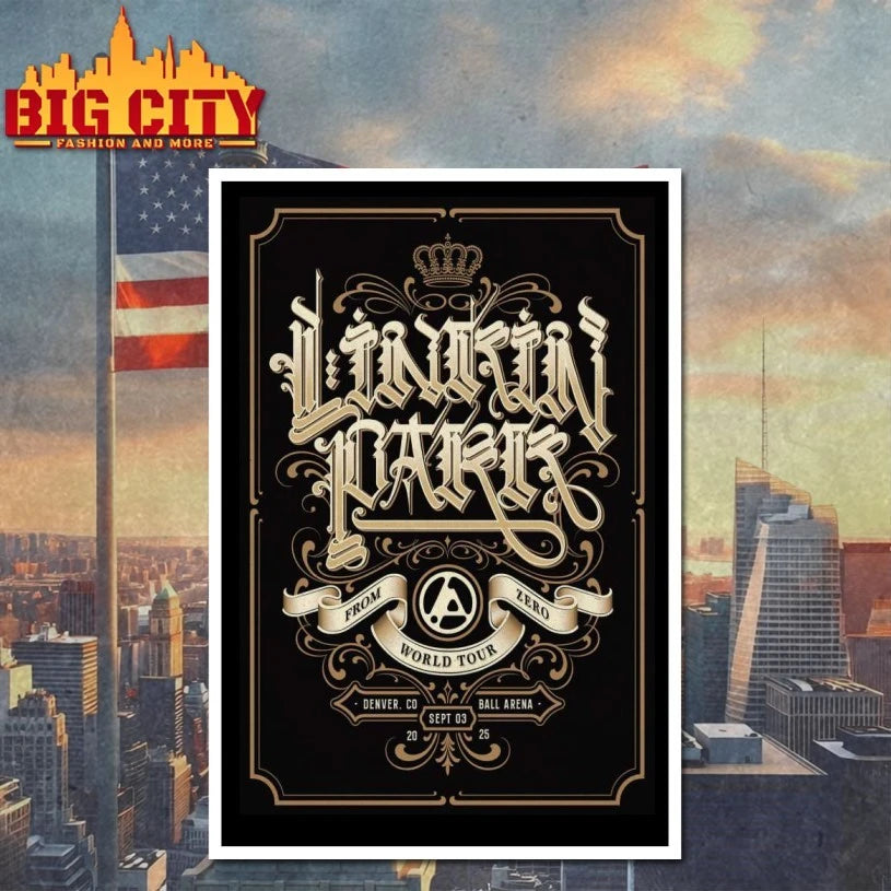 Linkin Park Sep 3 2025 Denver Poster Shirt