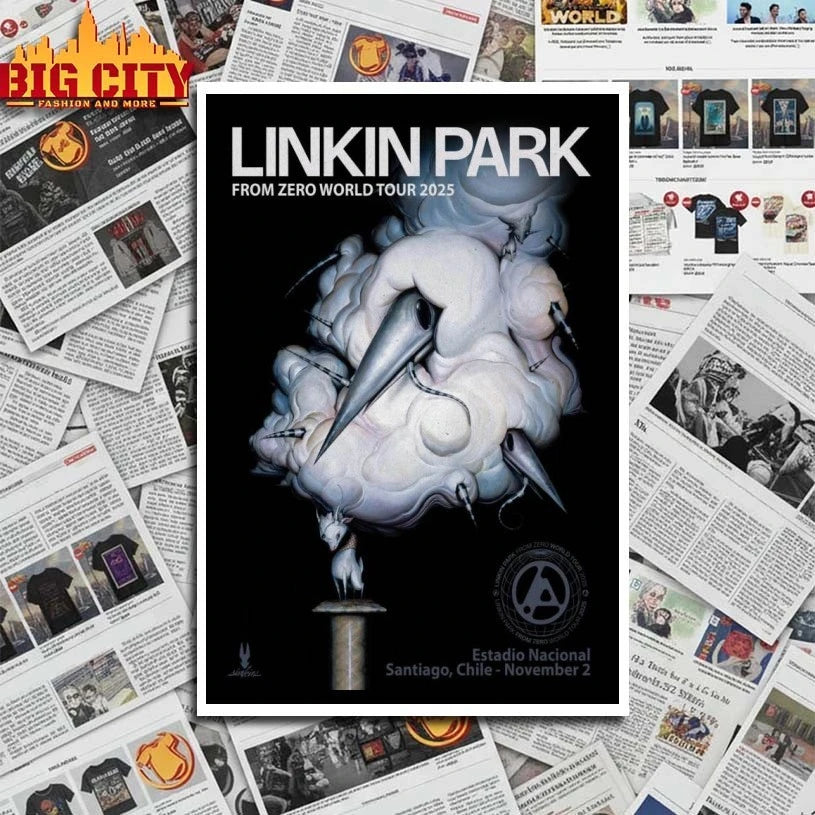 Linkin Park at Estadio nacional in Ñuñoa on Nov 02, 2025 Poster Shirts