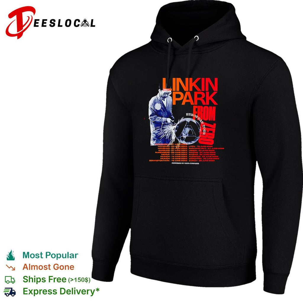 Linkin Park x Deus Ex Machine Madrid Spain 2026 Zero Metal Worker shirt