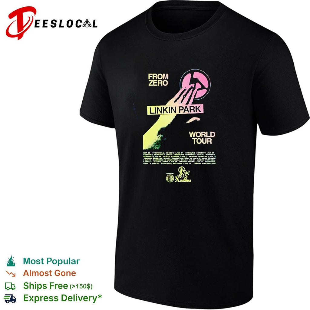 Linkin Park x Deus Ex Machine Madrid Spain 2026 Zero The Hand shirt