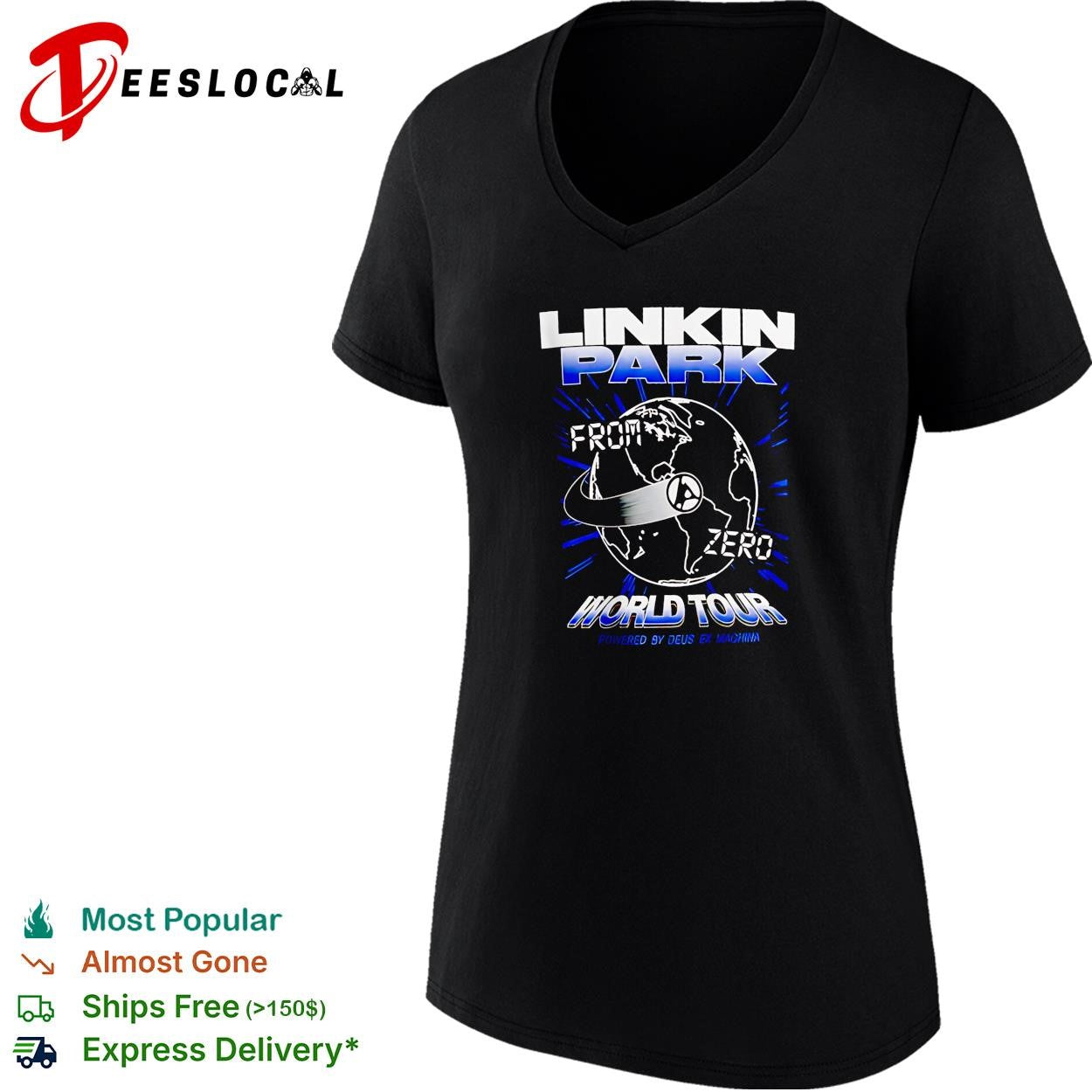 Linkin Park x Deus Ex Machine Madrid Spain 2026 Zero Time shirt