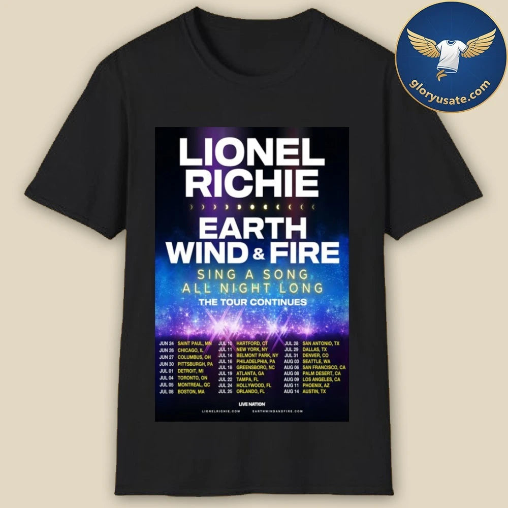 Lionel Richie The Tour 2026 Poster Shirt