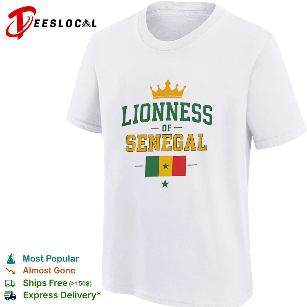 Lioness of Senegal Flag and Crown National shirt