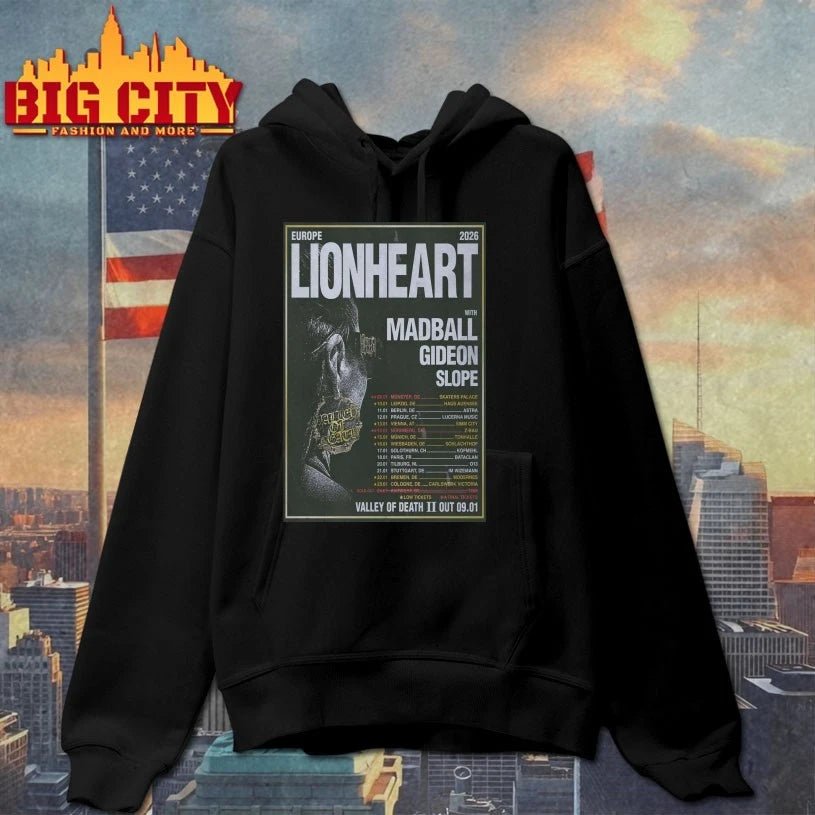 Lionheart Europe 2026 Shows Poster shirt