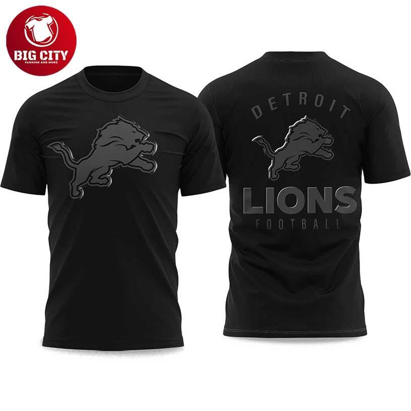 Lions Back In Black 2025 Two Sided Shirt