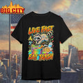 Live Fast Eat Trash Raccoon Artwork Shirt