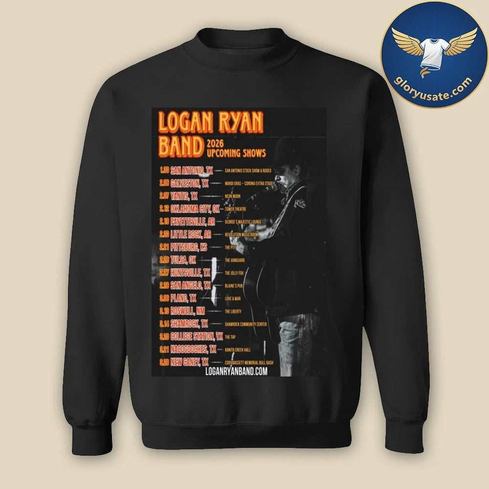 Logan Ryan Band 2026 Upcoming Shows Poster Dates Shirt