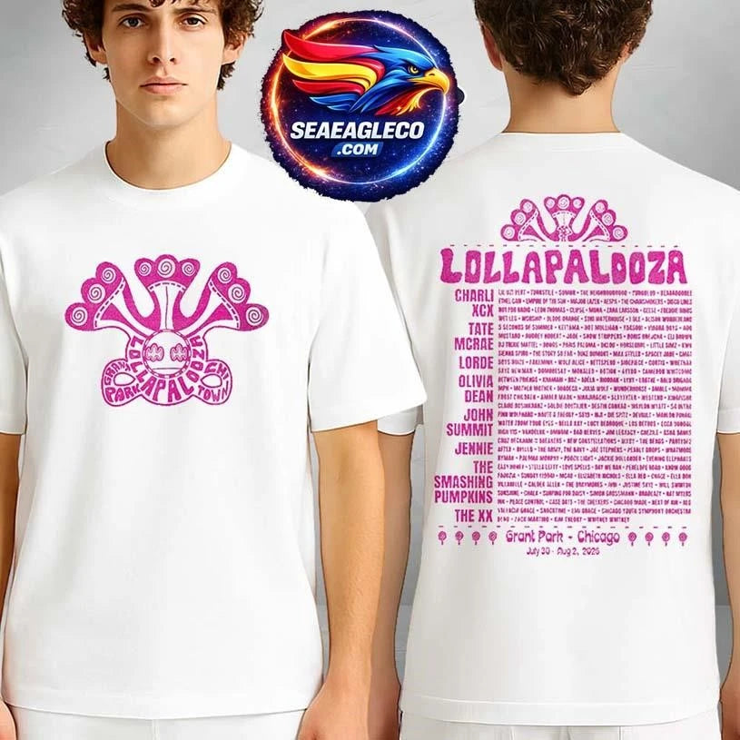 Lollapalooza 2026 Lolla Guide Lineup Two Sided Shirt