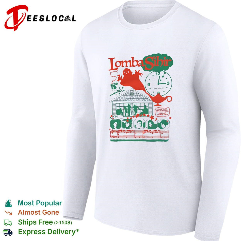 Lomba Sihir ghost emerging from genie lamp sometimes magic is real poster shirt