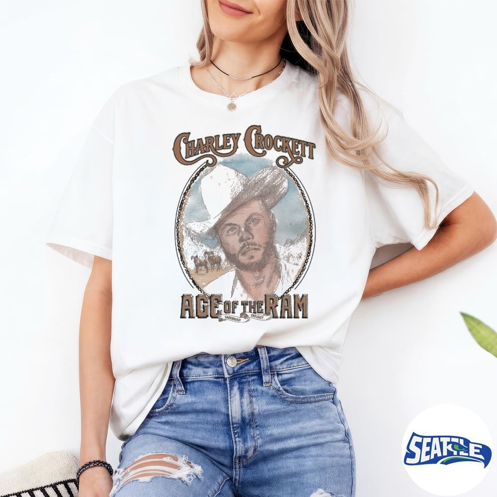 Lone Star Rider Charley Crockett Age Of The Ram Sagebrush Trilogy 2026 Shirt