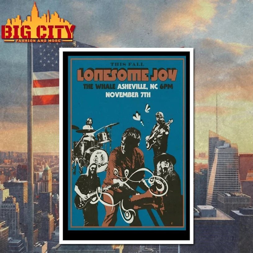 Lonesome Joy November 7 2025 The Whale Outpost in Asheville NC Poster shirt