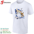 Loran Cehack and Dianna Sorell Turn A Gundam shirt