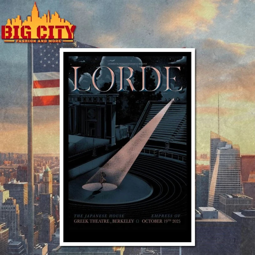 Lorde Berkeley Tour On Oct 19 2025 Poster Shirt