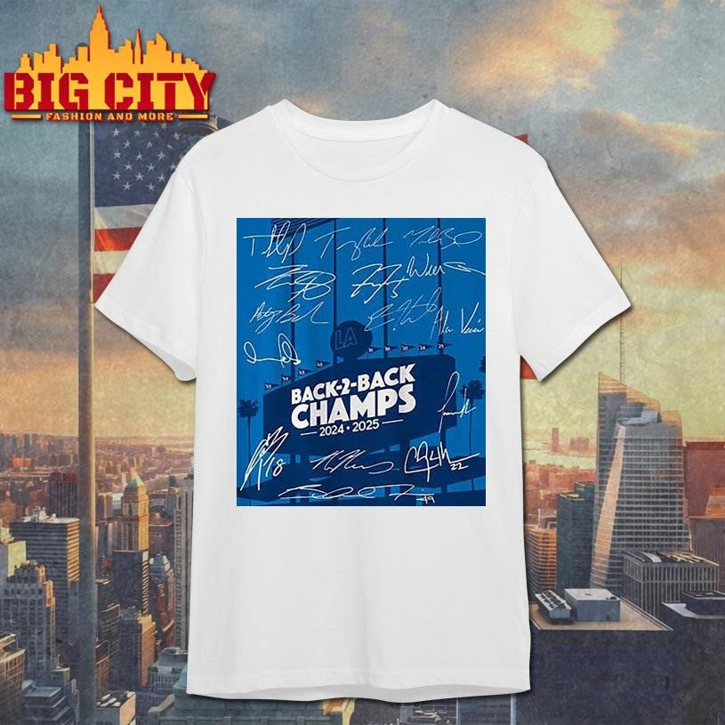 Los Angeles Baseball Back-to-Back Champs Shirt