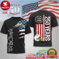 Los Angeles Chargers America 250th Anniversary 1776 2026 Patriot Two Sided Shirt