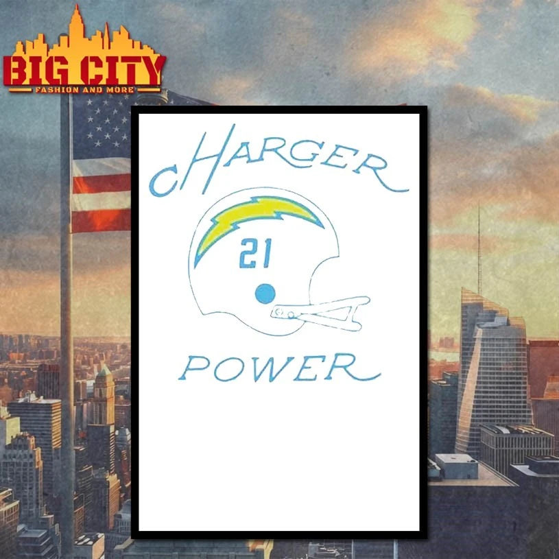 Los Angeles Chargers Charger Power 21 helmet Shirt