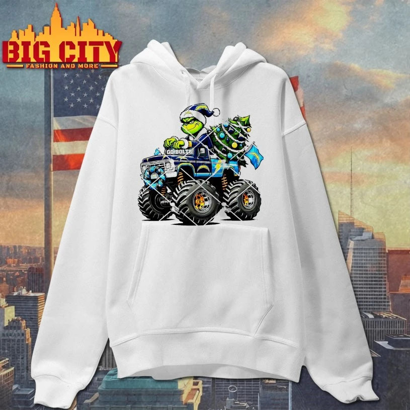 Los Angeles Chargers Grinch Christmas Monster Truck shirt