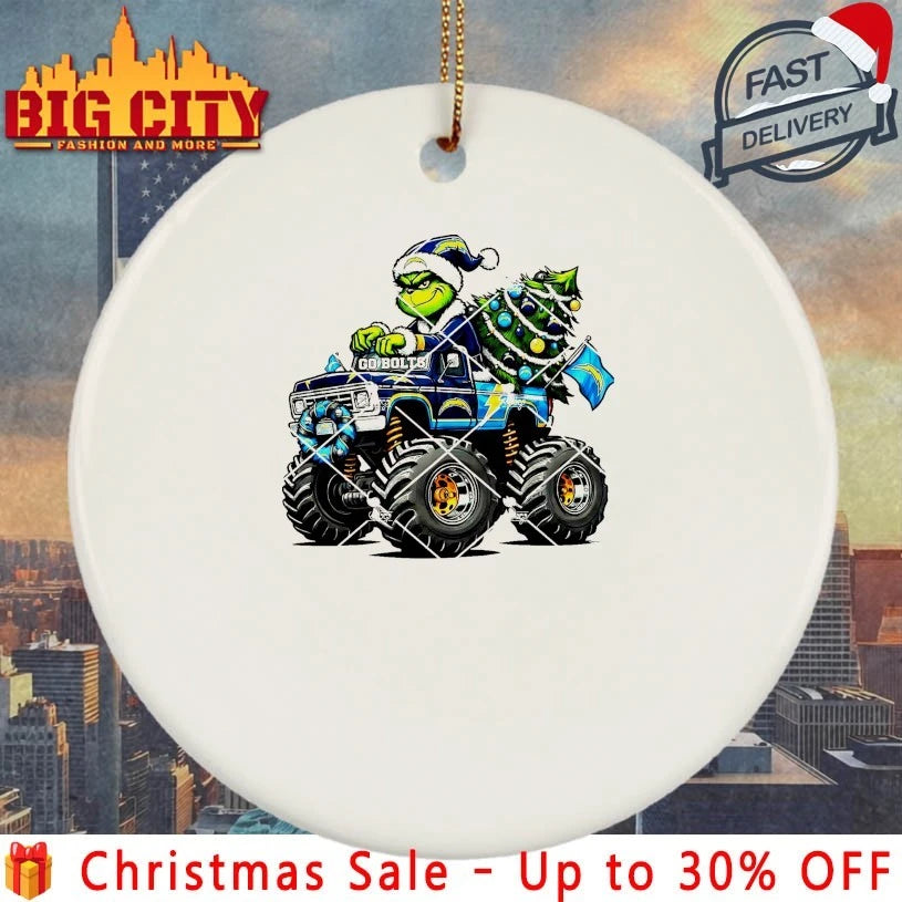 Los Angeles Chargers Grinch Christmas Monster Truck shirt