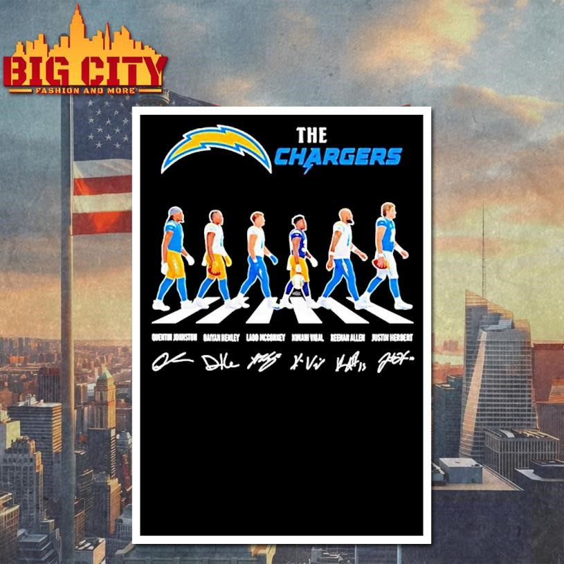Los Angeles Chargers Player Walking Abbey Road Signatures Shirt