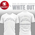 Los Angeles Chargers White Out 2026 Two Sided Shirt