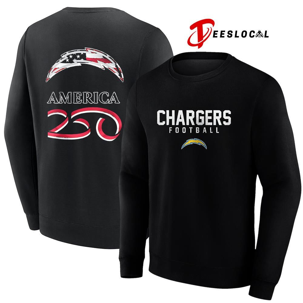 Los Angeles Chargers x 250 years of America camo shirt