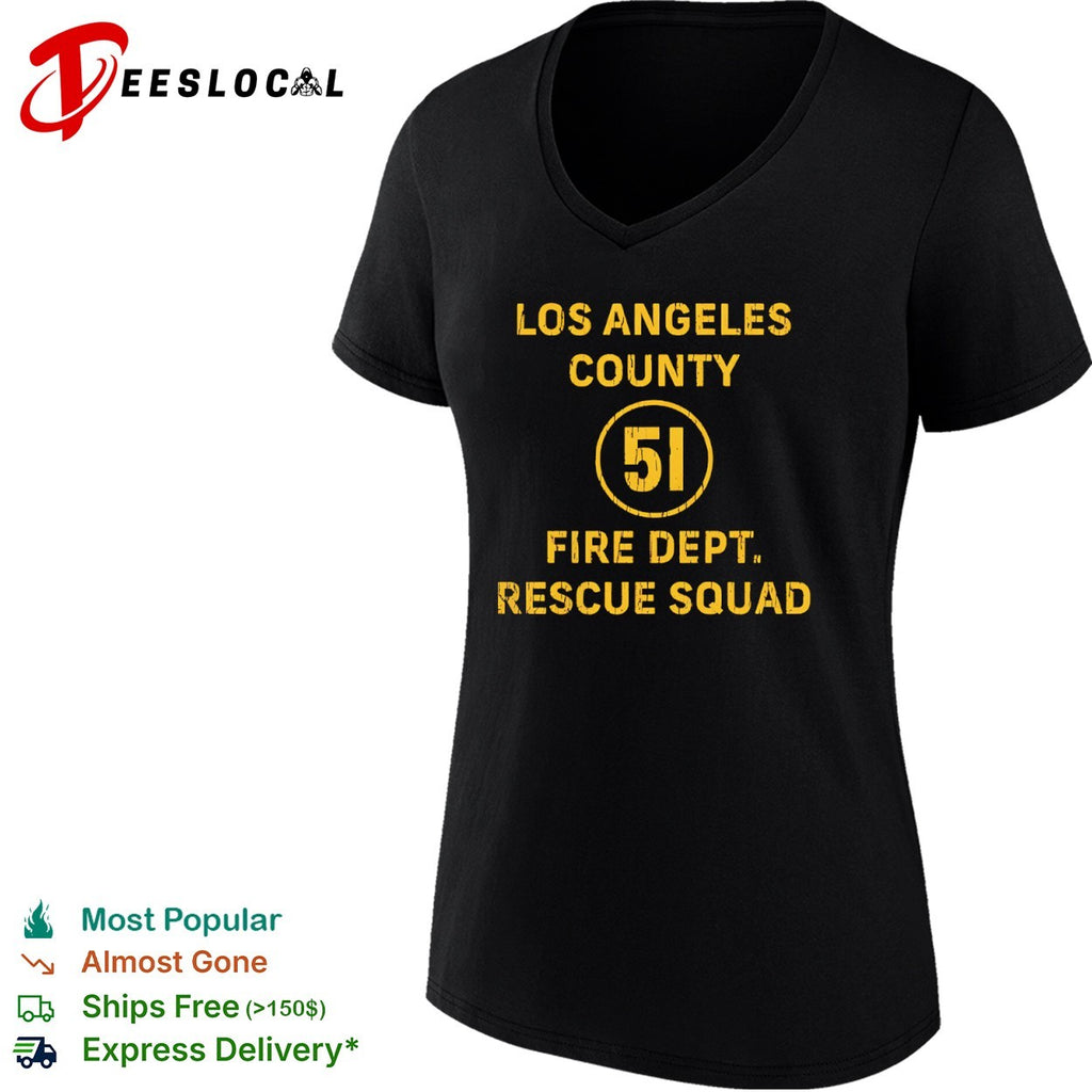 Los Angeles County Fire Dept 51 Rescue Squad shirt