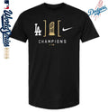 Los Angeles Dodgers 2025 MLB World Series Champions Lockup T-Shirt
