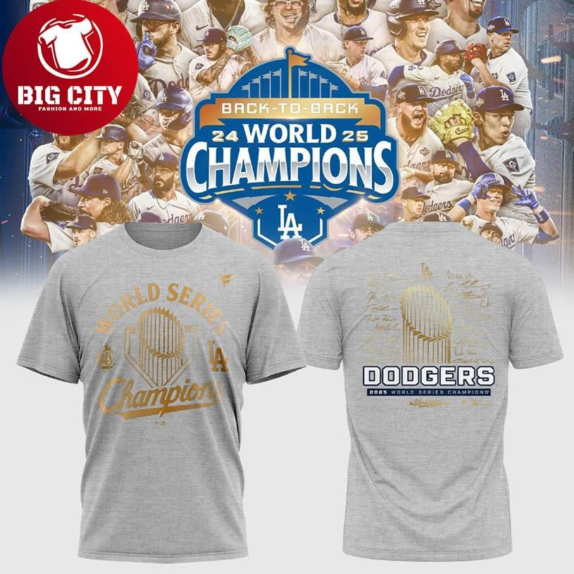 Los Angeles Dodgers 2025 World Series Champions Celebrate The Victory In Style Two Sided Shirt