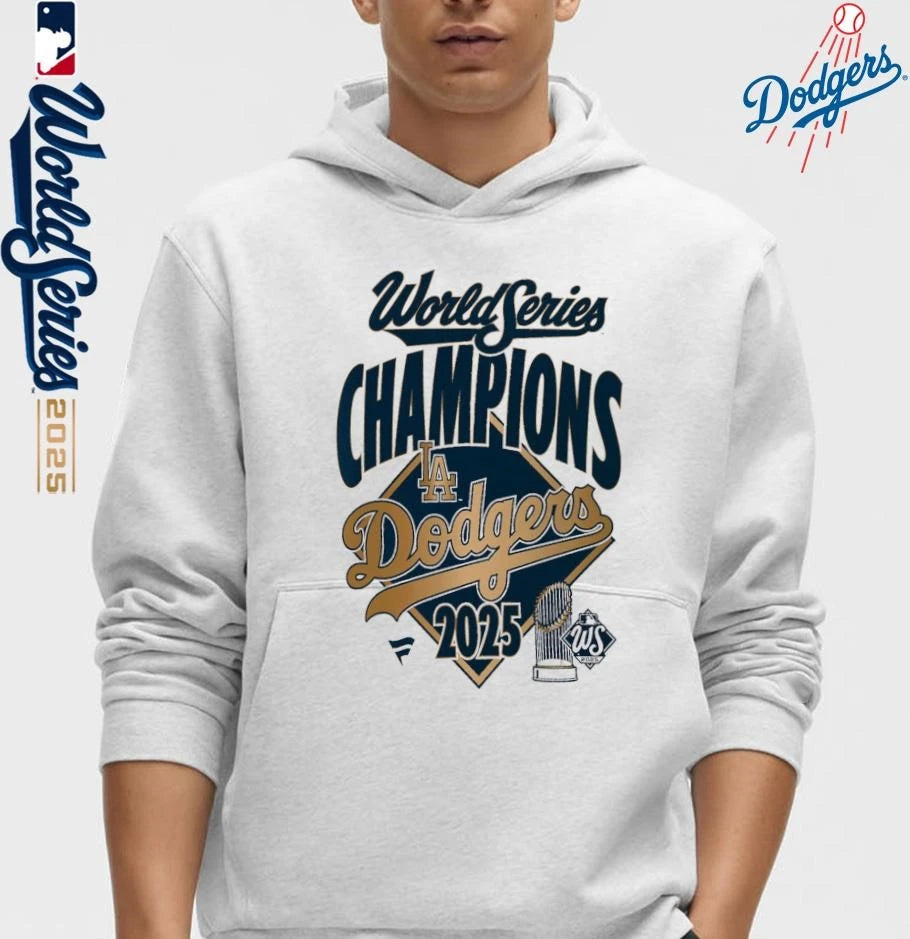 Los Angeles Dodgers 2025 World Series Champions Locker Room Replica T-Shirt