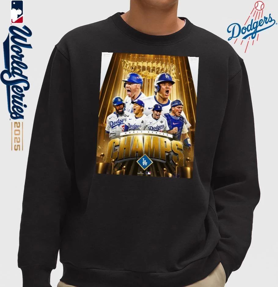 Los Angeles Dodgers 2025 World Series Champions Poster T-Shirt