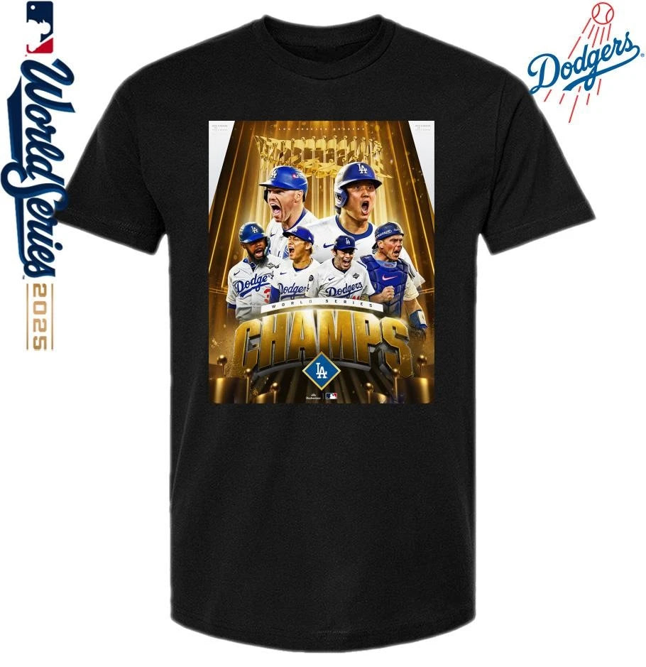 Los Angeles Dodgers 2025 World Series Champions Poster T-Shirt