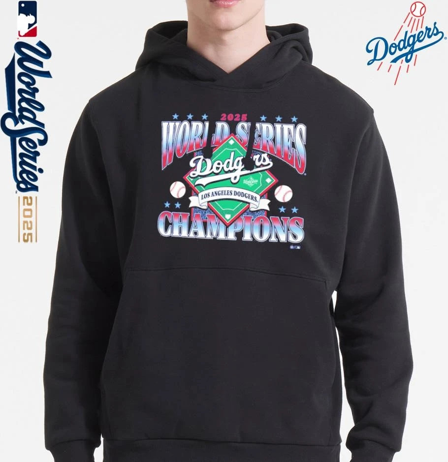 Los Angeles Dodgers ’47 2025 World Series Champions Hoodie T-Shirt