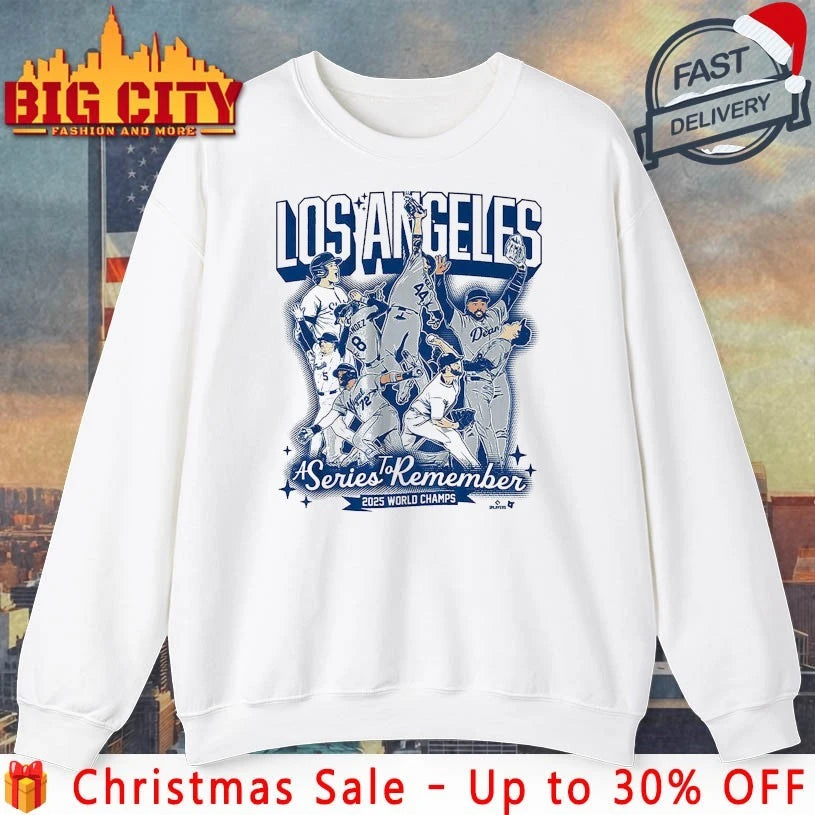 Los Angeles Dodgers A Series to Remember 2025 World Champs Shirt