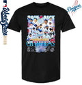 Los Angeles Dodgers Back 2 Back 2024-25 World Series Champions Signatures T-Shirt