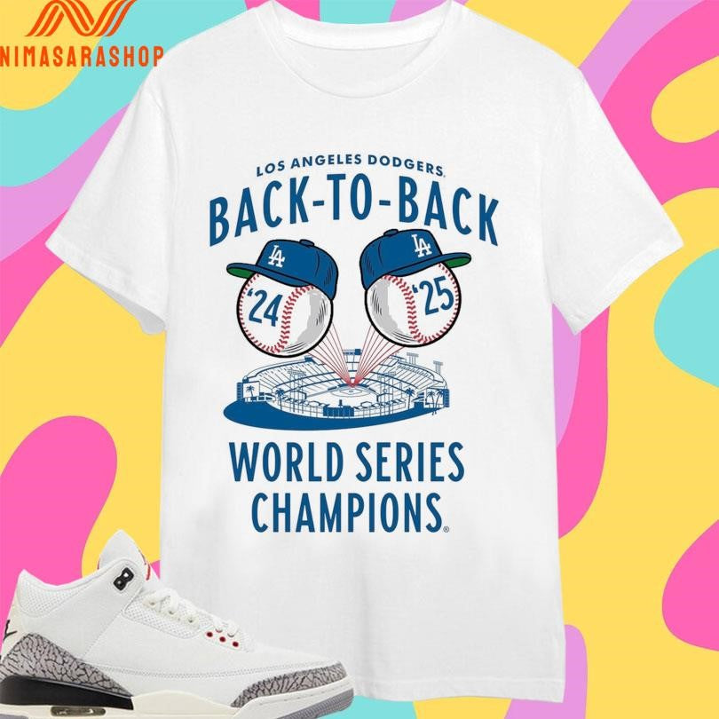 Los Angeles Dodgers Back To Back Jack’s World Series Champions 2024-2025 Shirts