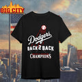 Los Angeles Dodgers Back To Back World Series Champions Hollywood shirt
