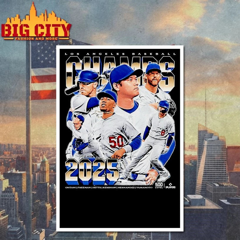 Los Angeles Dodgers Baseball 2025 Champs Ohtani Freeman Betts Kershaw Hernandez Yamamoto shirt