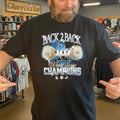 Los Angeles Dodgers Black Back 2 Back Rings World Series Champions Shirt