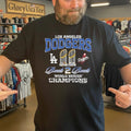 Los Angeles Dodgers Black Back 2 Back Trophies World Series Champions Shirt