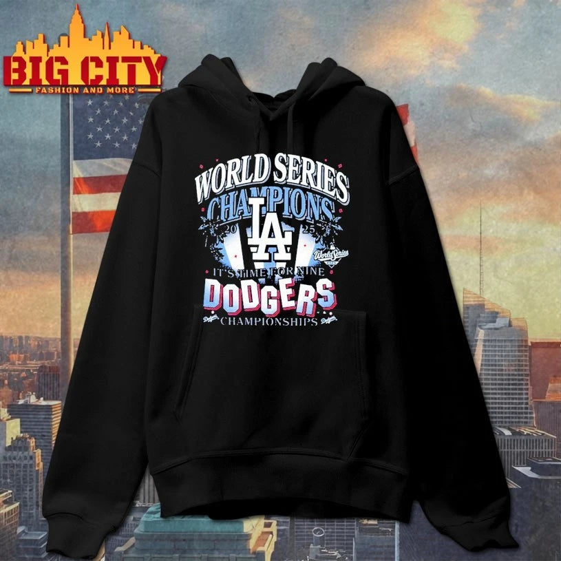 Los Angeles Dodgers It’s Time For Nine 2025 World Series Champions Shirt