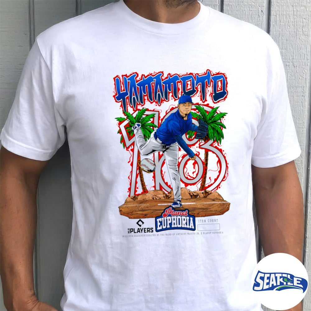 Los Angeles Dodgers MLB 2026 Yoshinobu Yamamoto Planet Euphoria Art shirt