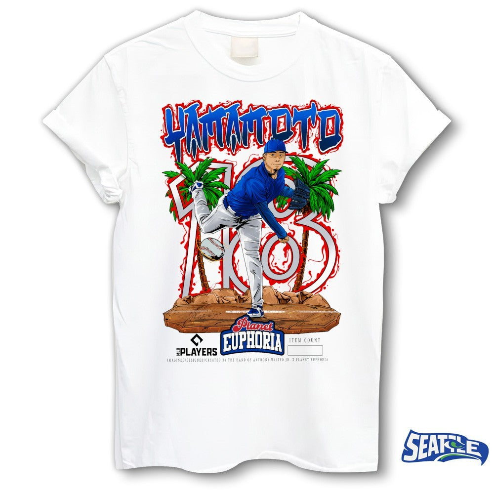 Los Angeles Dodgers MLB 2026 Yoshinobu Yamamoto Planet Euphoria Art shirt