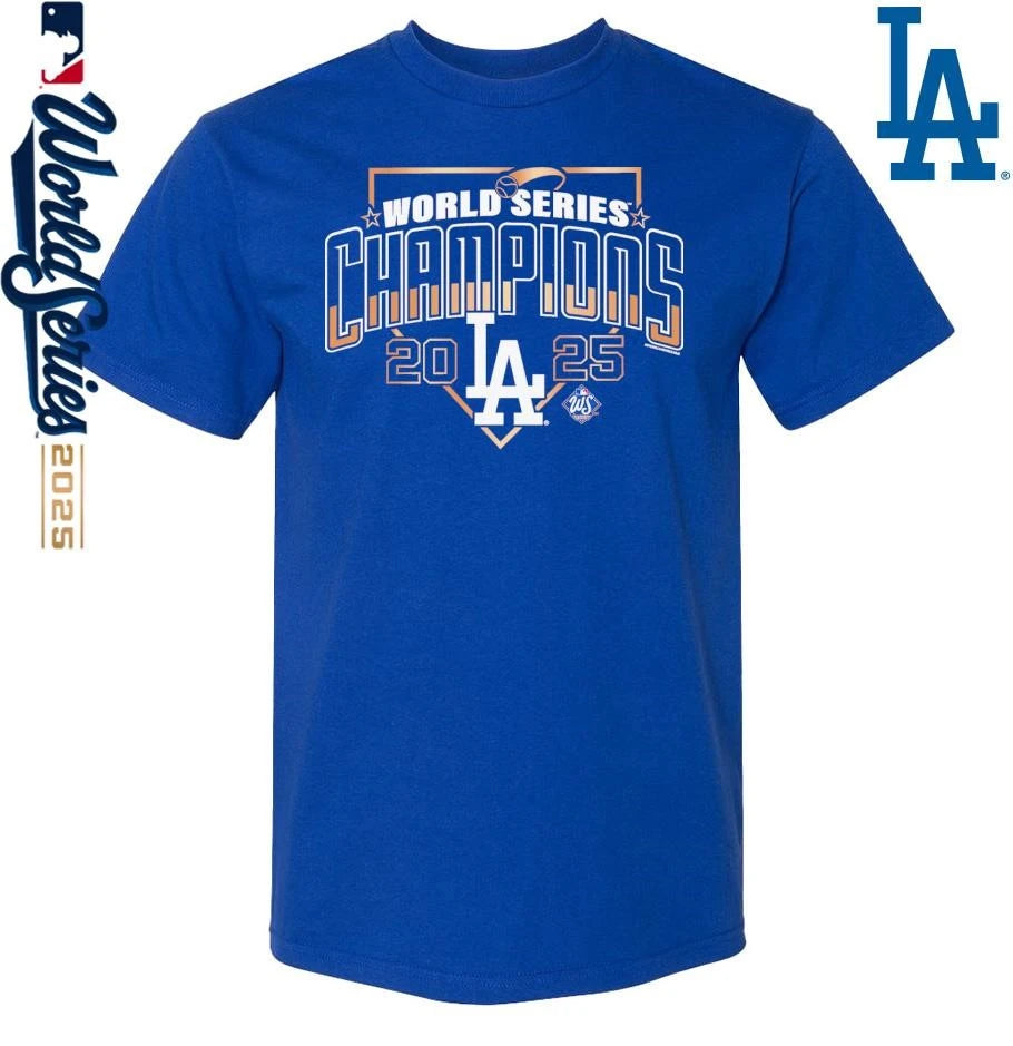 Los Angeles Dodgers Mitchell &amp; Ness 2025 World Series Champions Arch T-Shirt
