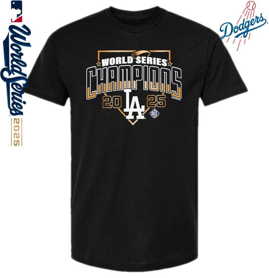 Los Angeles Dodgers Mitchell &amp; Ness 2025 World Series Champions Arch T-Shirt