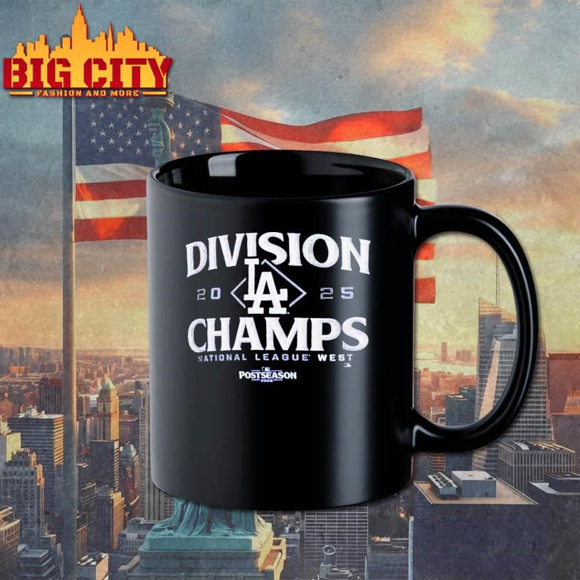 Los Angeles Dodgers Mlb Postseason Nl West Division Champions 2025 Baseball Shirt