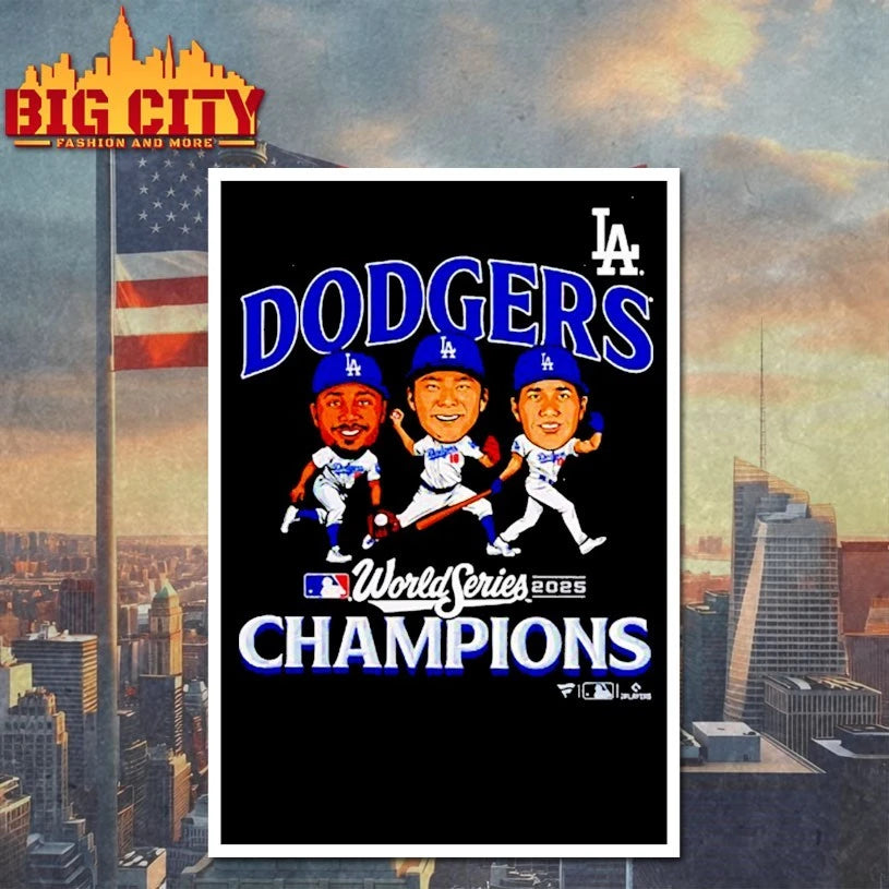 Los Angeles Dodgers Mookie Betts Yoshinobu Yamamoto and Shohei Ohtani Chibi Champions shirt