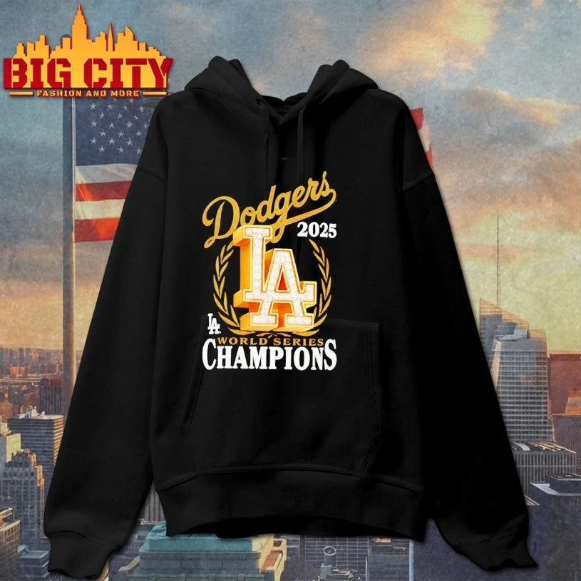 Los Angeles Dodgers New Era 2025 World Series Champions Medallion Logo shirt