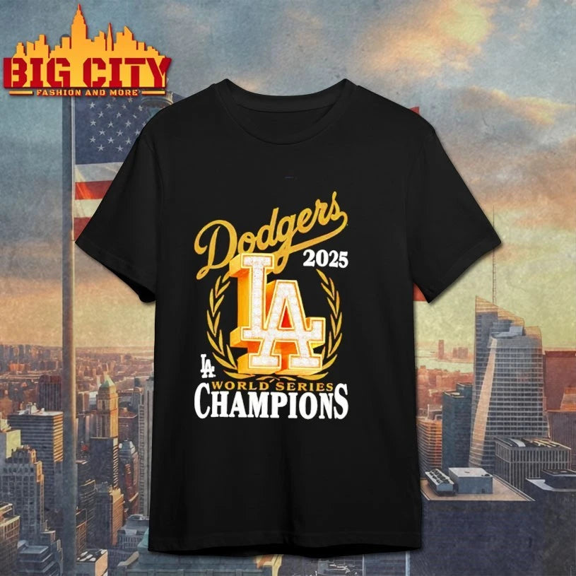 Los Angeles Dodgers New Era 2025 World Series Champions Medallion Logo shirt
