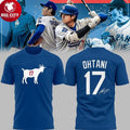 Los Angeles Dodgers Ohtani The Goat The Mvp Of National League 2025 New Two Sided Shirt
